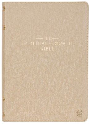Pearlescent Taupe Faux Leather Spiritual Growth Bible