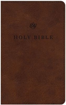 ESV Large Print Premium Church Bible-Brown TruTone