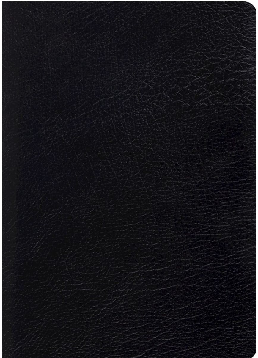 ESV Study Bible Large Print-Black Genuine Leather