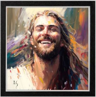 Jesus The Light of Love - with frame