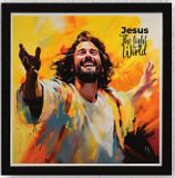 Jesus The Light of Love - with frame