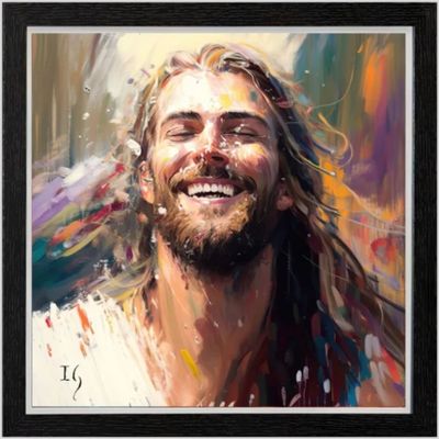 Jesus The Light Of The World - framed