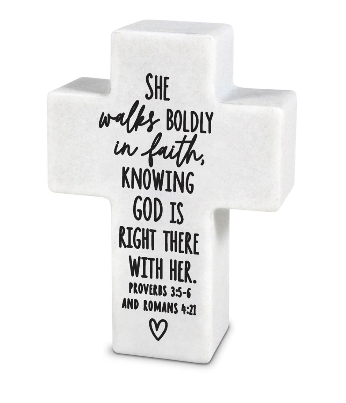 Mini Inspire Cross She Walks Boldly