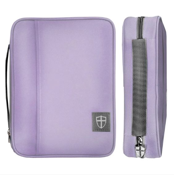 Armor of God Bible Cover Lavender, Size: Large