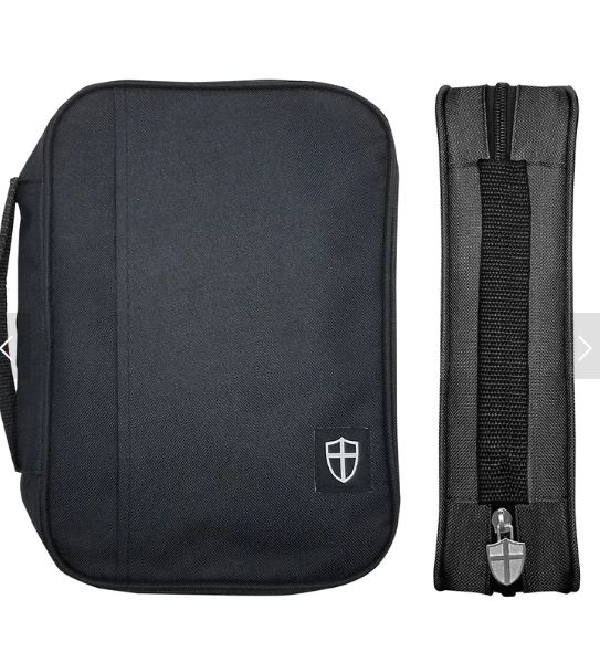 Armor of God Bible Cover Black, Size: Large