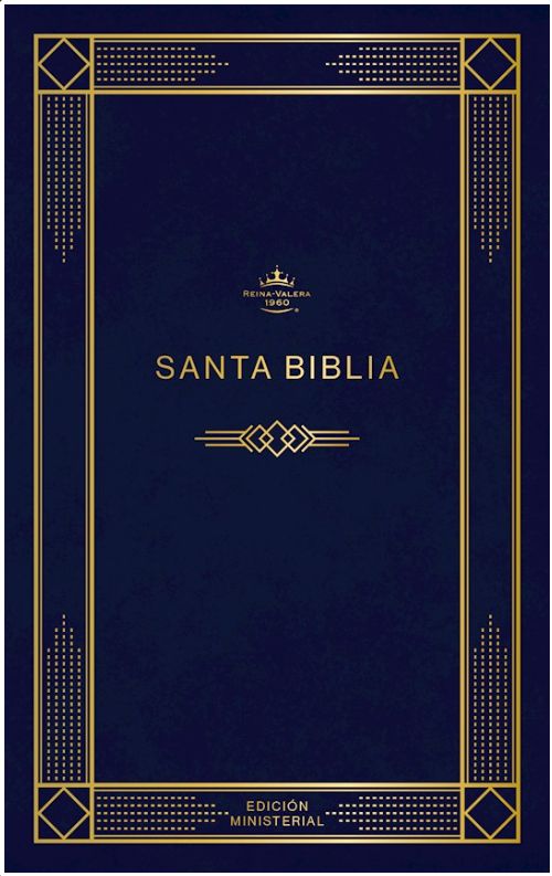 RVR 1960 Biblia Edición Ministerial, Azul Oscuro, Tapa Rústica