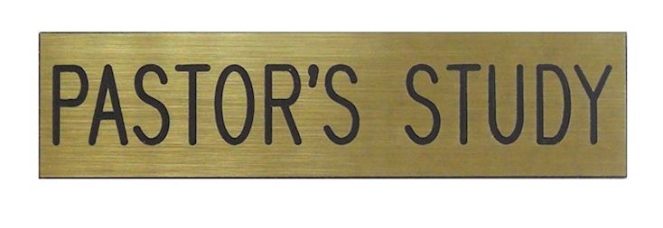 Pastor's Study-Adhesive Back-Formica-Gold/Black