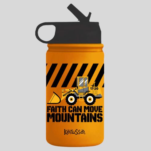 Front Loader 12 oz Stainless Steel Sport Bottle