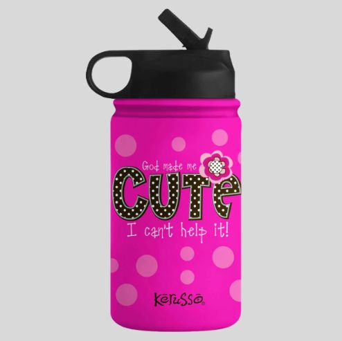 Cute 12 oz Stainless Steel Sport Bottle