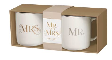 Mr. &amp; Mrs. 1 Cor. 13:4 Mug Set