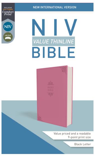 NIV, Value Thinline Bible, Imitation Leather, Pink