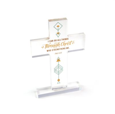 I Can Do All Things Acrylic Cross Plaque – Phil 4:13