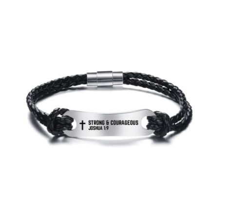 Identified in Christ ID Bracelet Black Cord – Armor of God, Ephesians 6:11