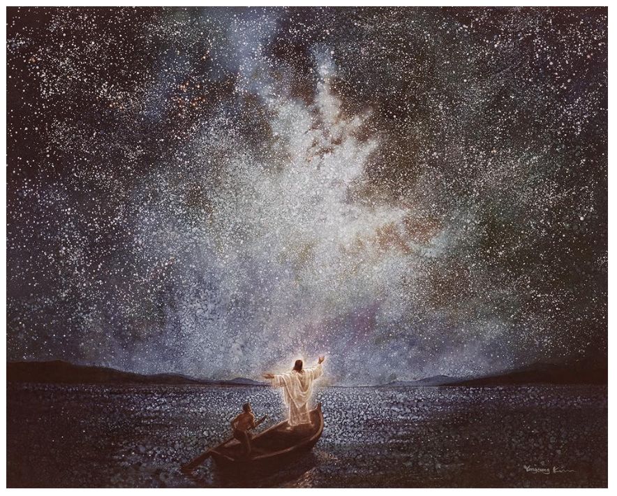 Calm and Stars 3D Post Card