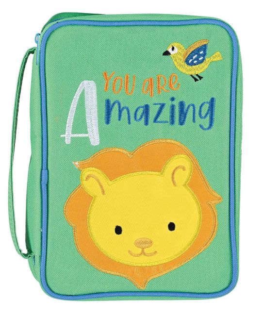 Kid Bible Cover Green You Are Amazing