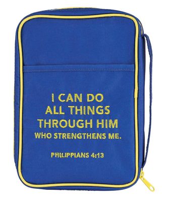 Kid Bible Cover Blue I Can Do All Things