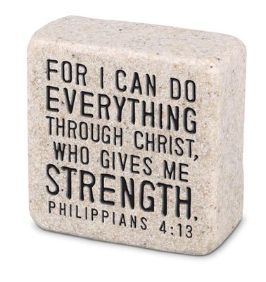 Tabletop Stone Everything Christ 2.25" Phil 4:13