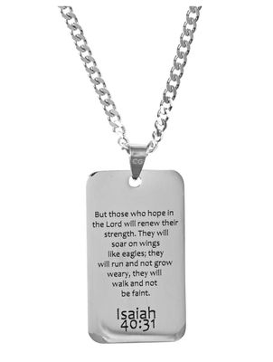 Necklace Blessed Nation Eagle Men Dogtag