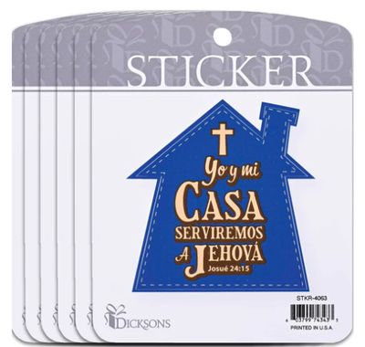 Yo Y Mi Casa Serviremos Al Señor Josué 24:15 Sticker