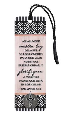 Así Alumbre Nuestra Luz Mateo 5:16 Bookmark &amp; Coin