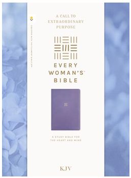 KJV Every Woman's Bible, Filament Enabled Leatherlike, Periwinkle Purple, Red Letter