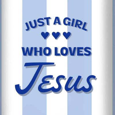Just A Girl: 40 oz Stainless Steel Mug With Straw