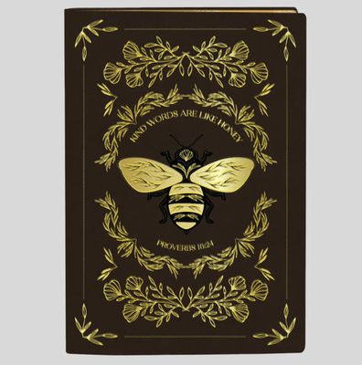 Bee Faux Leather Journal