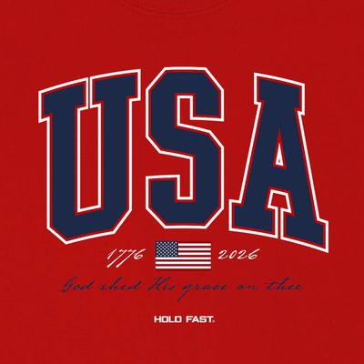 HOLD FAST Kidz T-Shirt USA Strong Red