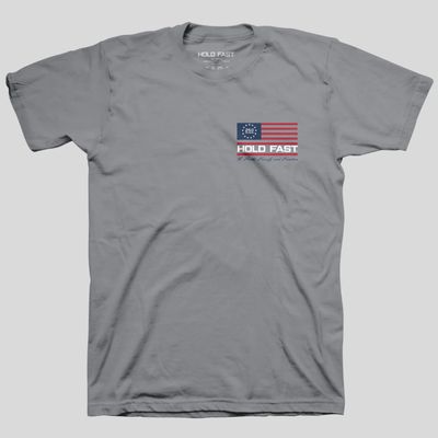 HOLD FAST Adult T-Shirt Colonial Soldier