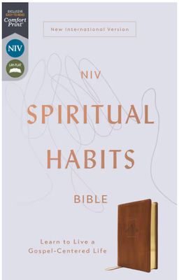 NIV, Spiritual Habits Bible, Leathersoft, Tan, Red Letter, Comfort Print