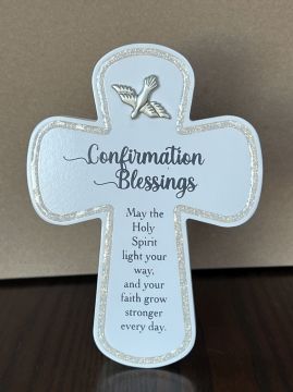 Wall Cross Confirmation Blessings 6 Inches Tall