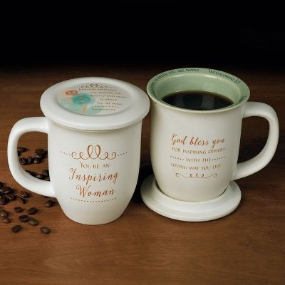 Inspiring Woman Mug &amp; Coaster Set