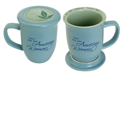 Amazing Woman Blue Mug &amp; Coaster Set