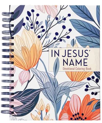 In Jesus' Name: Devotional Coloring Book