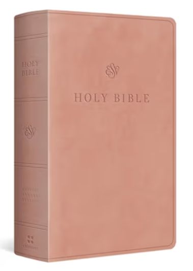 ESV Giant Print Personal Size Bible, Red Letter Trutone, Blush Rose