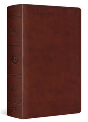 ESV Giant Print Personal Size Bible, Red Letter Trutone, Chestnut