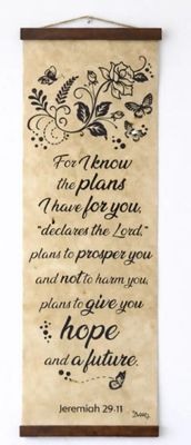 Jeremiah 29:11 Handcrafted Biblical Scrolls