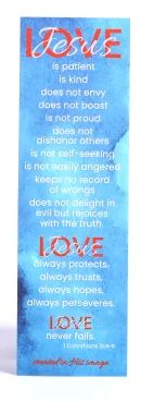 1 Corinthians 13:4-8 Bookmark