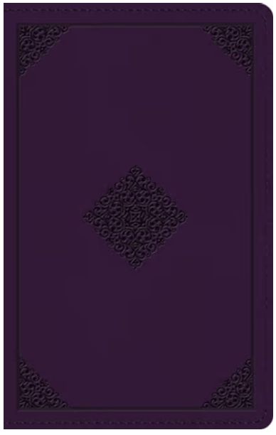 ESV Giant Print Personal Size Bible, Red Letter Trutone, Lavender, Ornament Design
