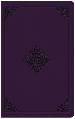 ESV Giant Print Personal Size Bible, Red Letter Trutone, Lavender, Ornament Design