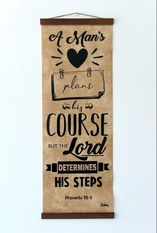 Proverbs 16:9 A Man's Heart Biblical Scrolls