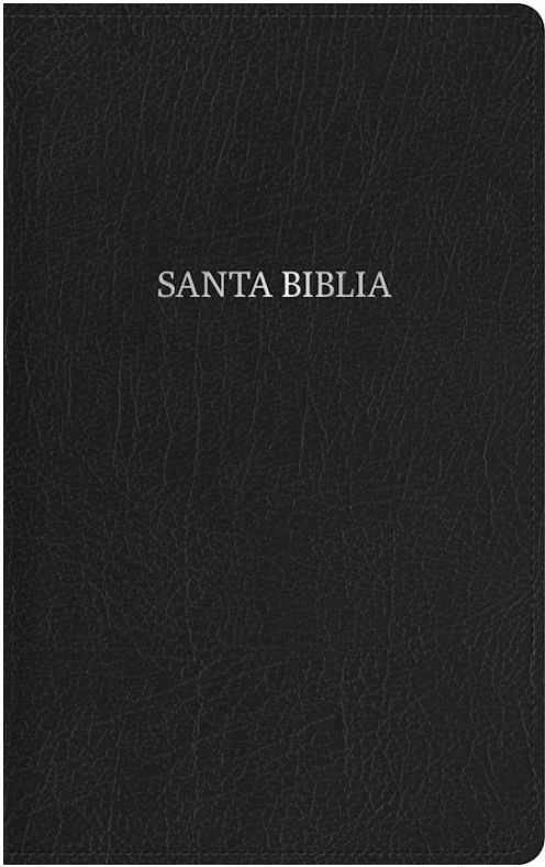 Rvr 1960 Biblia Compacta Letra Grande-Black Bonded Leather Indexed