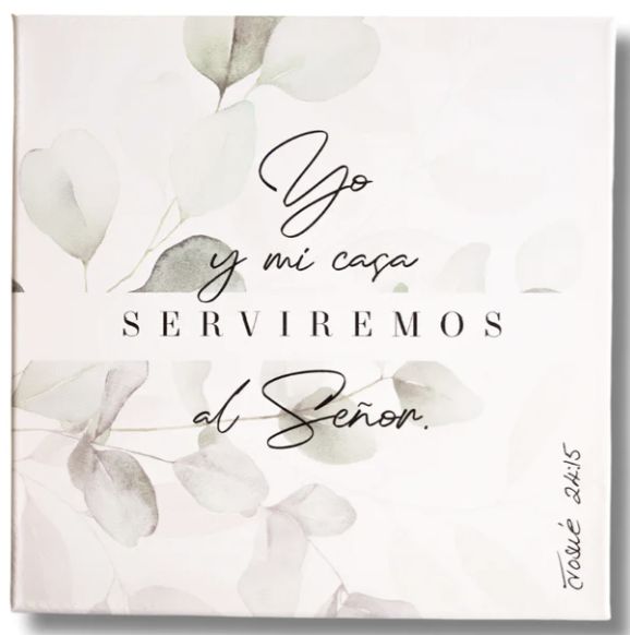 Cuadro Canvas Yo y Mi Casa | Josué 24:15