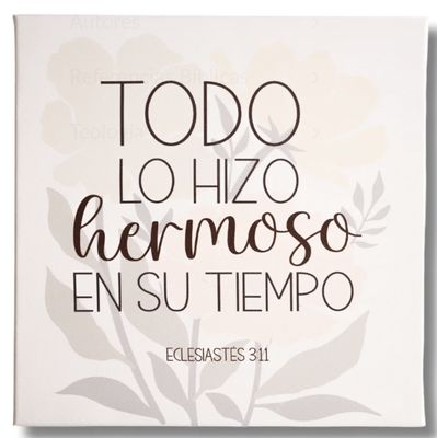Cuadro Todo Lo Hizo Hermoso | Arte Devocional