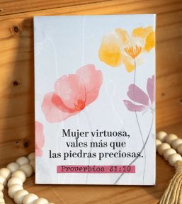 Mini Canva Mujer Virtuosa | Arte Devocional
