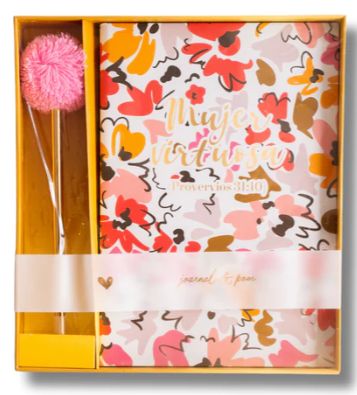 Journal &amp; bolígrafo Pom Pom