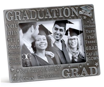 6"H Graduation Word Frame 4x6 Caroline Collection