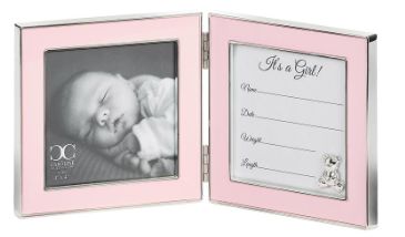 5"H Baby Girl Hinged Frame 2 4x4