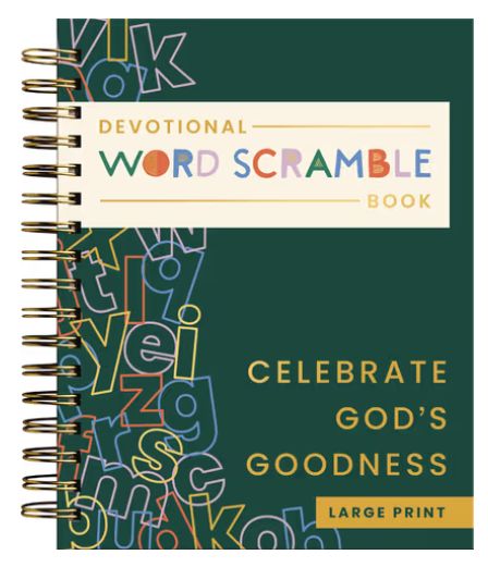 Celebrate God's Goodness: Devotional Word Scramble Book