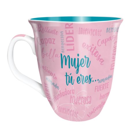 Tazas Amada Y Bendecida, Frase: Dios Me Ama
